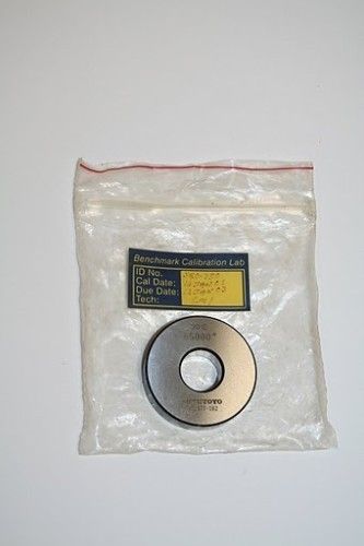 Mitutoyo 177 182 .65000 .65 20C Setting Ring Gage .39in  