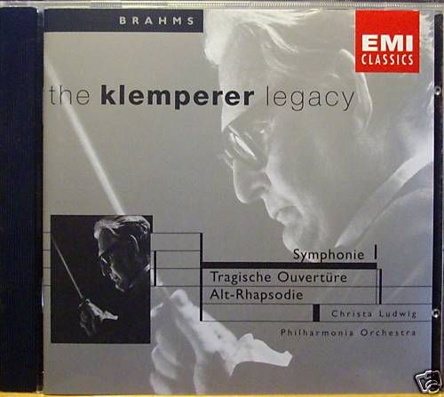 The Klemperer LegacyBrahms~Symphony No. 1 EMI   