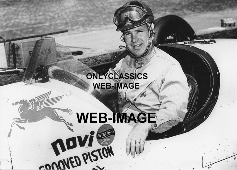 1952 DUKE NALON NOVI V8 KURTIS MOBIL GAS INDY 500 PHOTO  