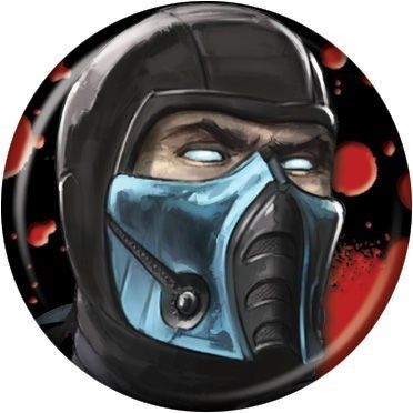 Button Pin Badge Mortal Kombat Subzero AB20  