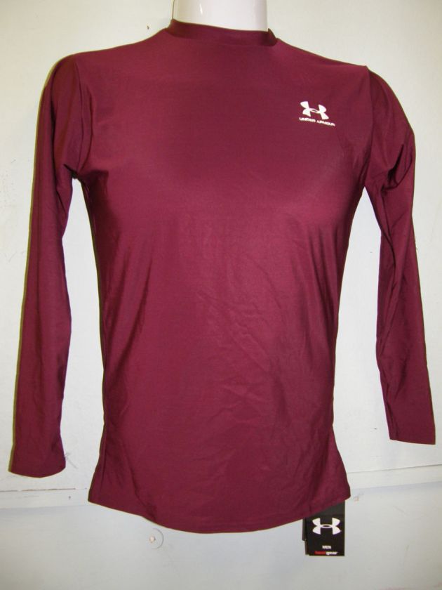   Armour Adult Long Sleeve Compression Shirt, 0032, Maroon, XL 2XL 3XL