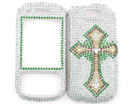 RHINESTONE DIAMOND BLING CASE COVER SAMSUNG EXCLAIM 550  