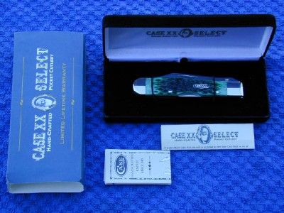 CASE XX SELECT 2002 BERMUDA GREEN JIGGED BONE CHEETAH KNIFE 1 of 250 