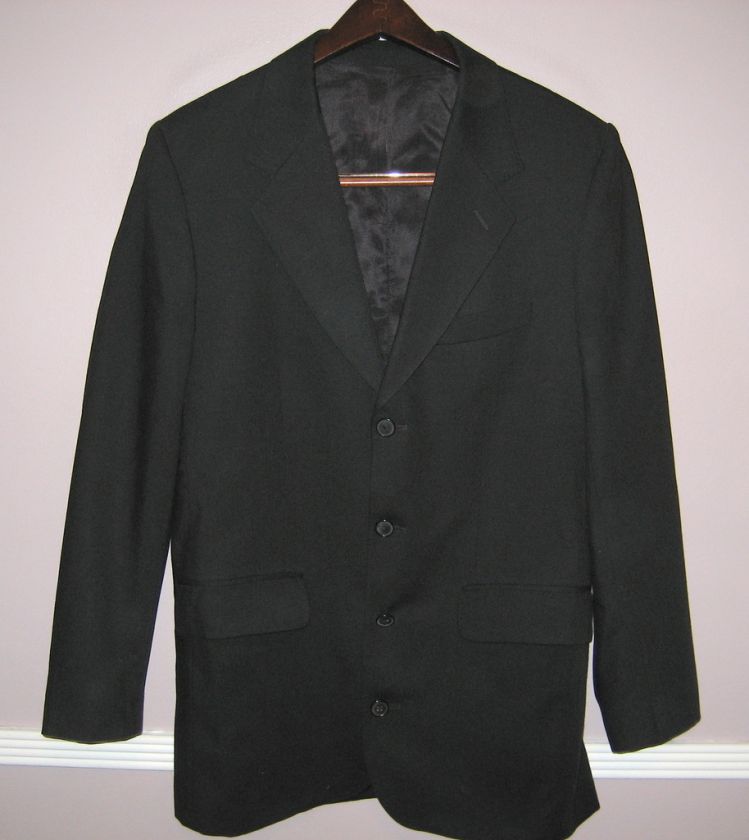 Mens BANDEGEN Black Sport Coat Jacket Size 40  