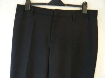 ZARA BLACK WIDE LEG TROUSERS SIZE USA 14  