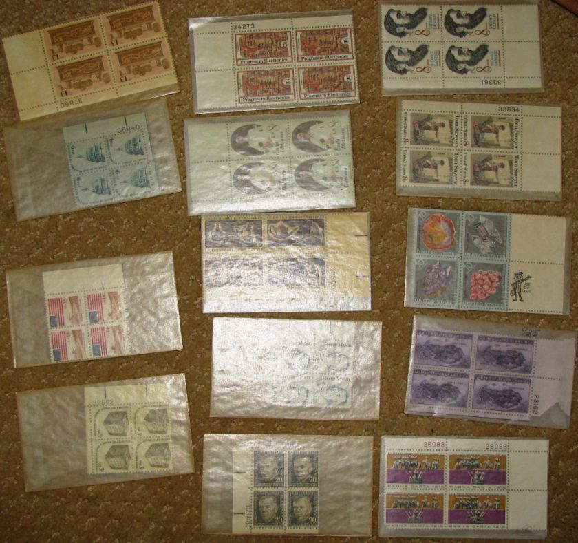   of US Stamps, Loose Sheets Blocks Album Pages Classics & More  