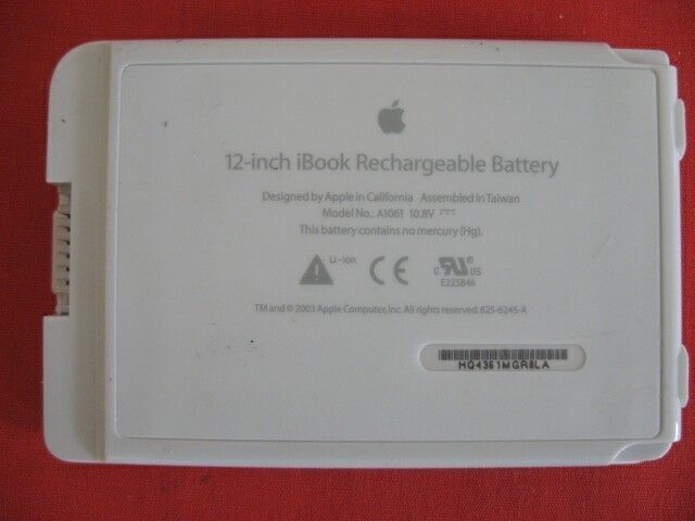 OEM  Apple 12 Inch iBook Rechargeable Battery # A1061 (2003)  