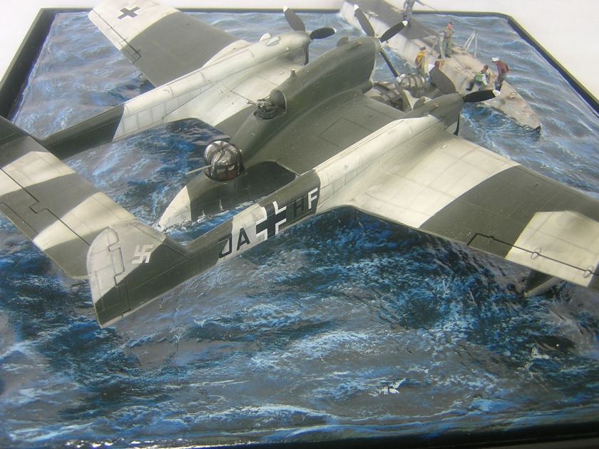 GERMAN SEAPLANE Blohm and Voss Bv 138 + stern of U BOOT  