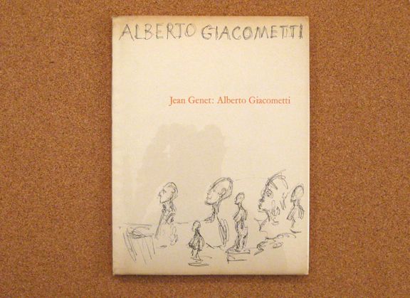 1962 art book on Alberto Giacometti by Jean Genet  