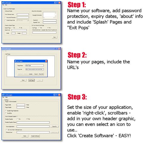 PROFIT GADGET   Generate Web Based Software FAST  