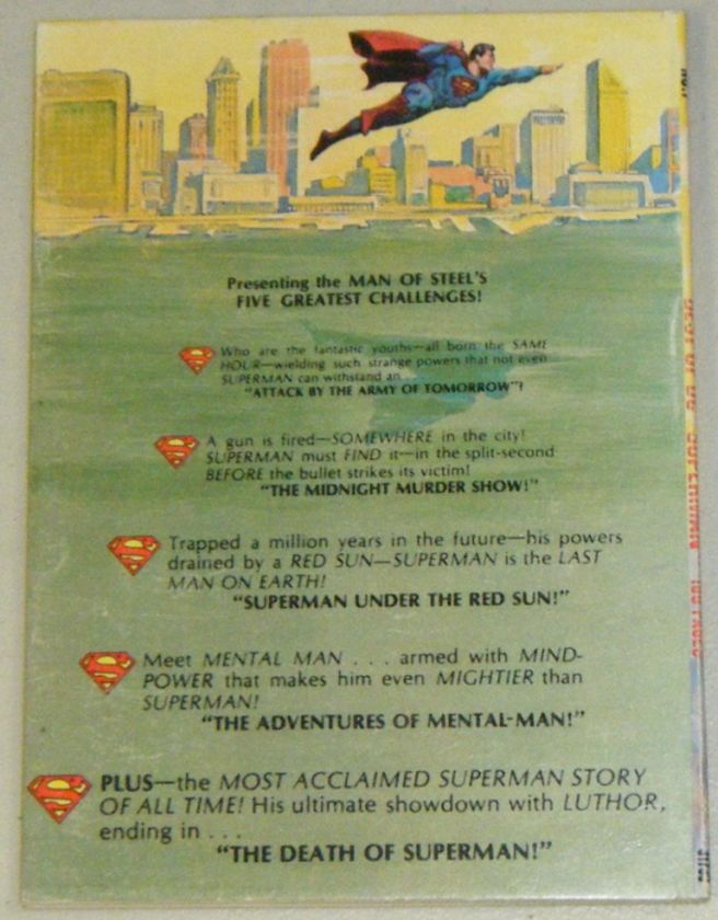 SUPERMAN Best of DC Blue Ribbon Digest #1   Death Issue  