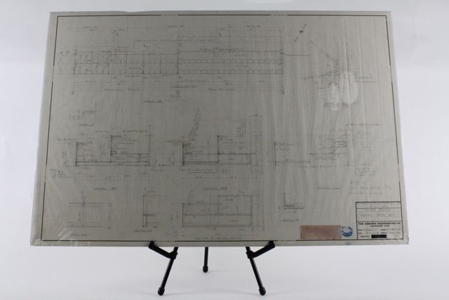 Original Yankee Stadium Architectural Plan Football Press Box 1946 