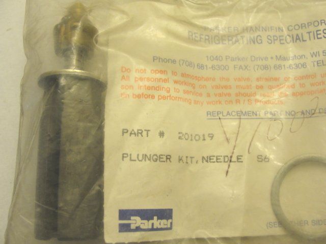 3490 NEW Parker 201019 Plunger Kit, Needle S6  