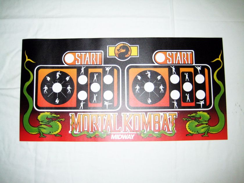 Mortal Kombat Jamma Arcade Control Panel Overlay CPO  