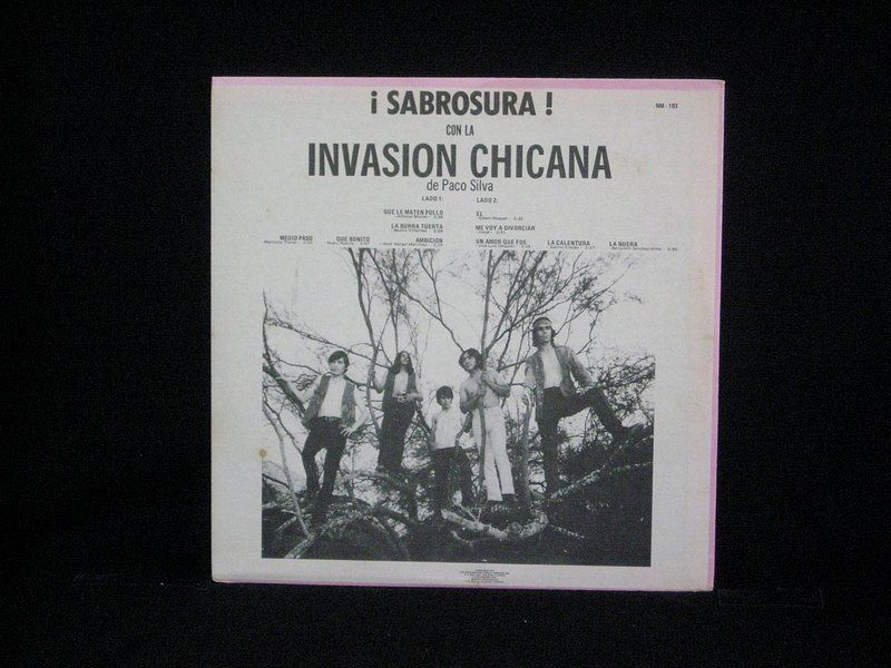 Sabrosura con Invasion Chicana de Paco Silva LP Tejano  