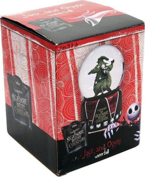 NIB NIGHTMARE BEFORE XMAS JACK OOGIE BOGIE SNOW DOME WATER BALL GLOBE 