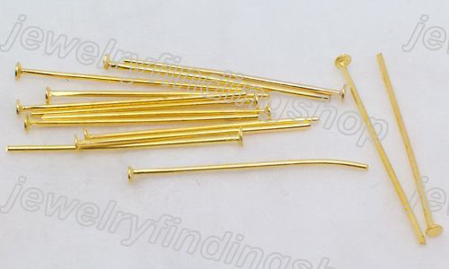 Free P&P 20g gold Plated head Pins f0007 25mm  