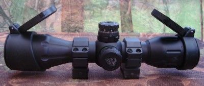 Leapers 4x32 CQB Long Eye Relief Compact Rifle Scope + QD Picatinny 