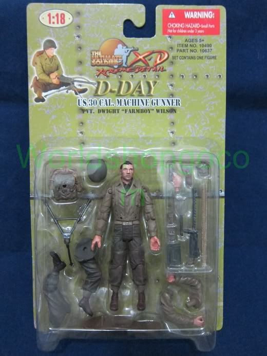 18 21st century toy Soldier US 30 Cal. Machine Gunner  