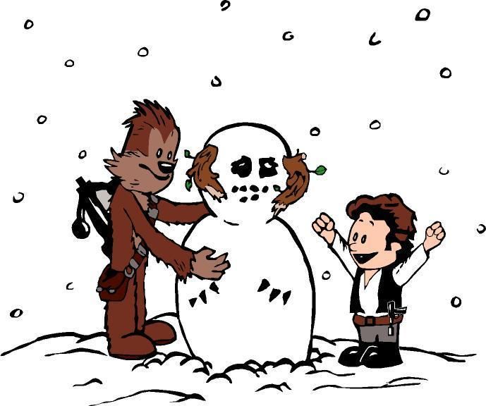 Calvin & Hobbes Build a Wampa T Shirt / Star Wars inspired Han 