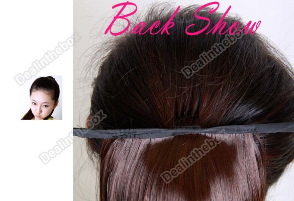 Lady Girls Long Straight Ponytail Hair Piece Extensions 3 Colors 