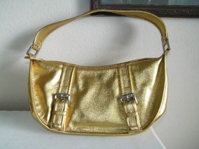 Michael Kors Antique Gold Hutton Sm Hobo 4438 Leather  