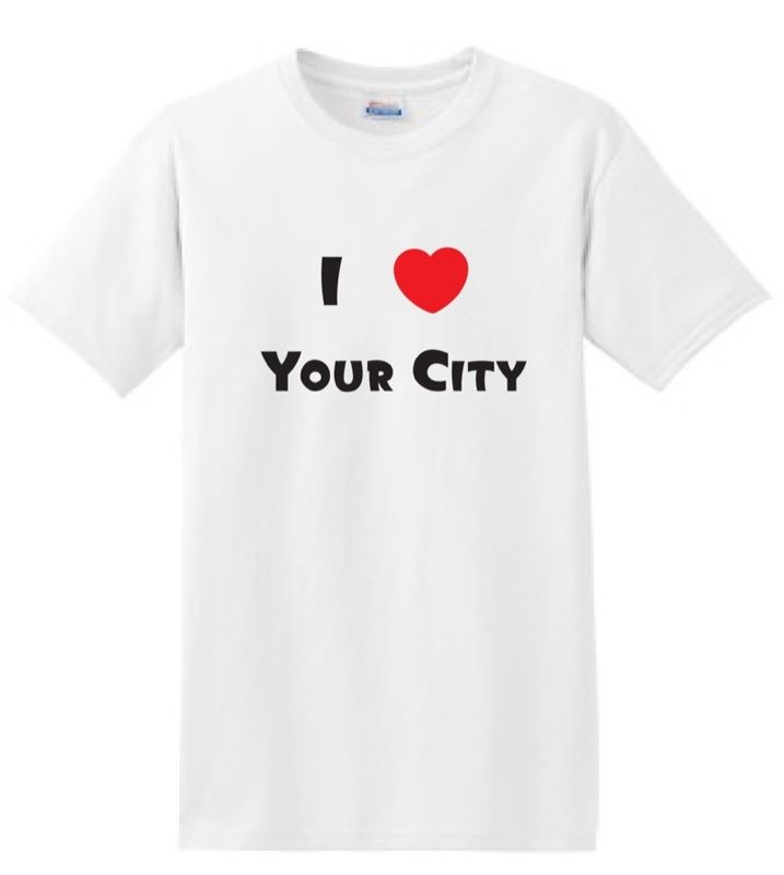 Heart Love Baltimore T Shirt Personalized Travel Fun  