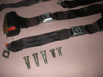 1986 Oldsmobile Cutlass Supreme 4dr Rear Seat Belts  