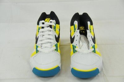   AIR TECH CHALLENGE (GS) WHITE BLACK YELLOW TEAL 315928 101 (#5905) 4Y