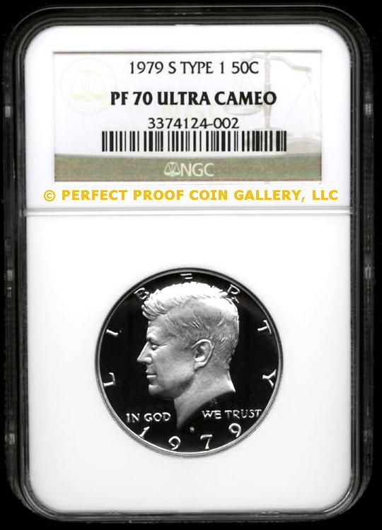 NGC PF70 UC 1979 S TYPE 1 CLAD KENNEDY HALF PF 70  