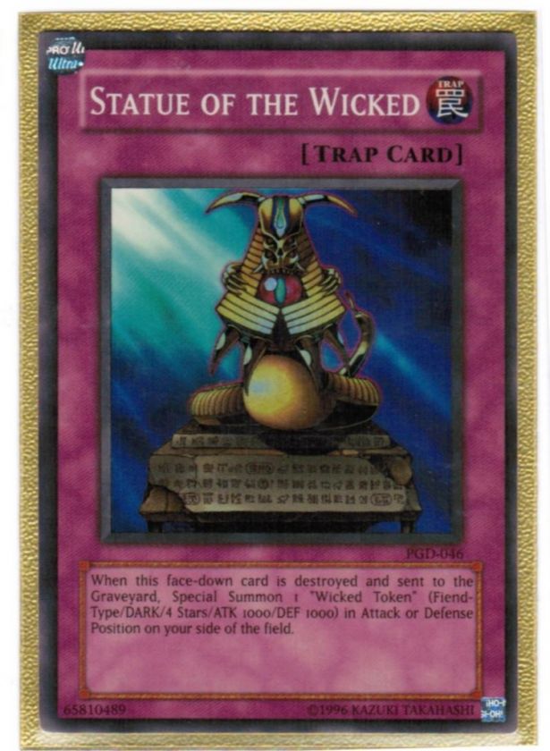 YUGIOH STATUE OF THE WICKED/PGD 046/SUPER RARE  