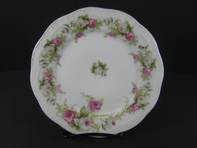 Vintage Orleans ZS & Co Bavaria Porcelain Salad Plate Floral  