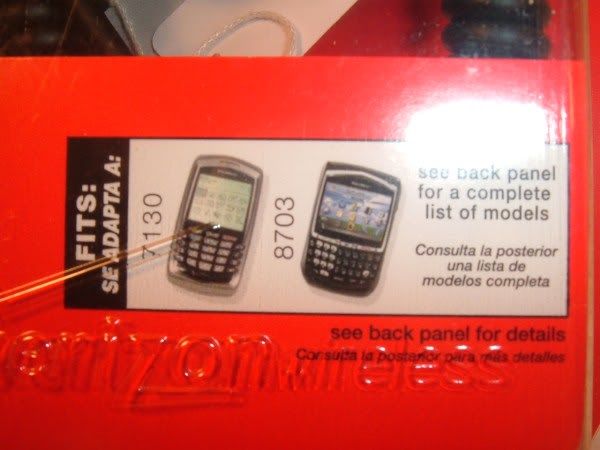 Verizon Car Charger Blackberry RIM 7130 8703 RIMVPC 1  