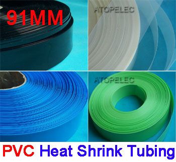 91MM Φ58MM PVC HEAT SHRINK TUBING TUBE 12FT  