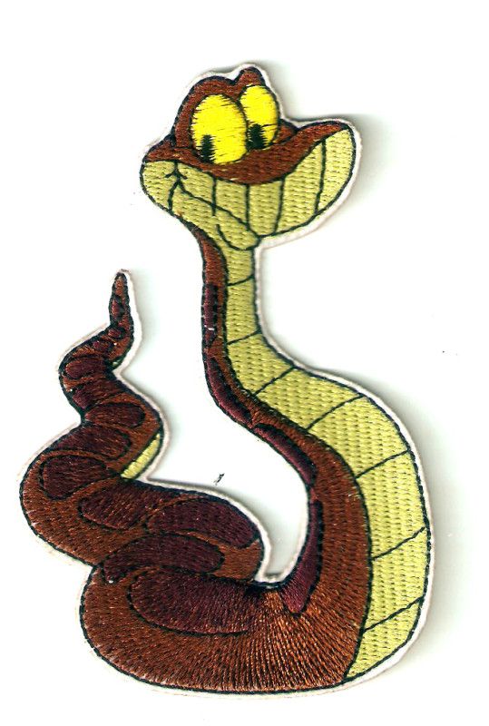 Kaa snake in Jungle Book Disney Embroidered Iron Sew On  