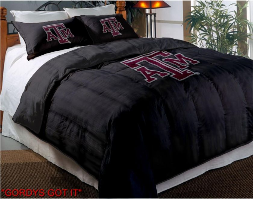 COLLEGE TWIN COMFORTER/SHAMS *EMBROIDERED* *MORE TEAMS*  