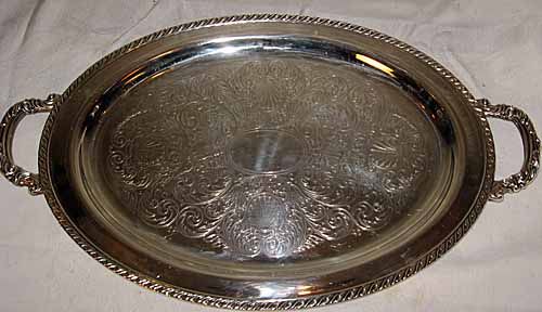 PC TAUNTON SILVER PLATE SHERIDAN TEA COFFEE SET TRAY  