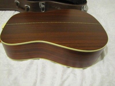 CRAFTER D 18 ACOUSTIC GUITAR W/CASE INDIAN ROSEWOOD BACK/SIDES GROVER 