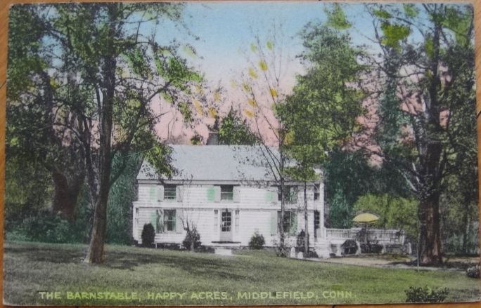 1940 Postcard Barnstable, Happy Acres  Middlefield, CT  