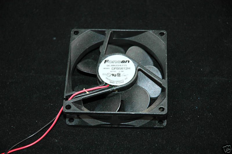 Delta Fonsan DFB0812H DC12v 0.18A FAN 80x25mm Used  