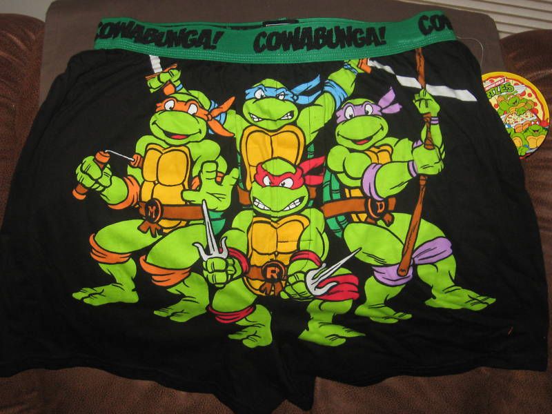 TeenAGE mUtAnT NiNjA TuRtLe TMNT SLeeP sHoRtS bOxErS XL  