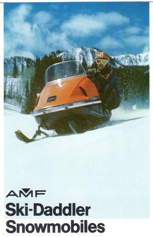 VINTAGE AMF SKI DADDLER SNOWMOBILE SALES BROCHURE  