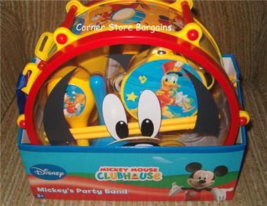 10Pc Musical Instruments SET Disney Mickey Mouse Club House Party Band