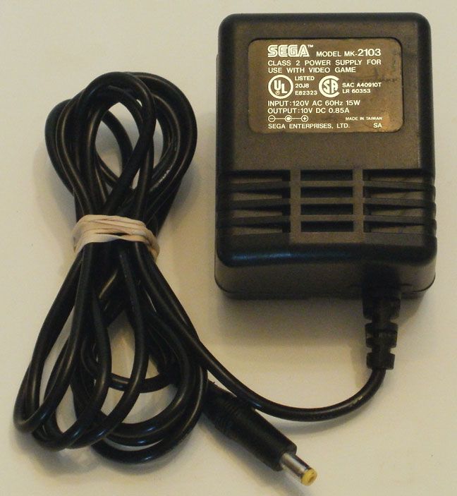 OFFICIAL SEGA BRAND GENESIS 2 II AC ADAPTER POWER SUPPLY GAME GEAR 