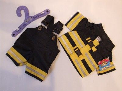 Fire fighter uniform 2 piece set, fits 15 build a bear  