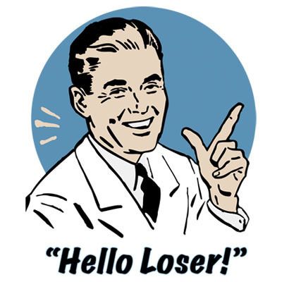 HELLO LOSER FUNNY COLLEGE HUMOR T SHIRT S   XXL  