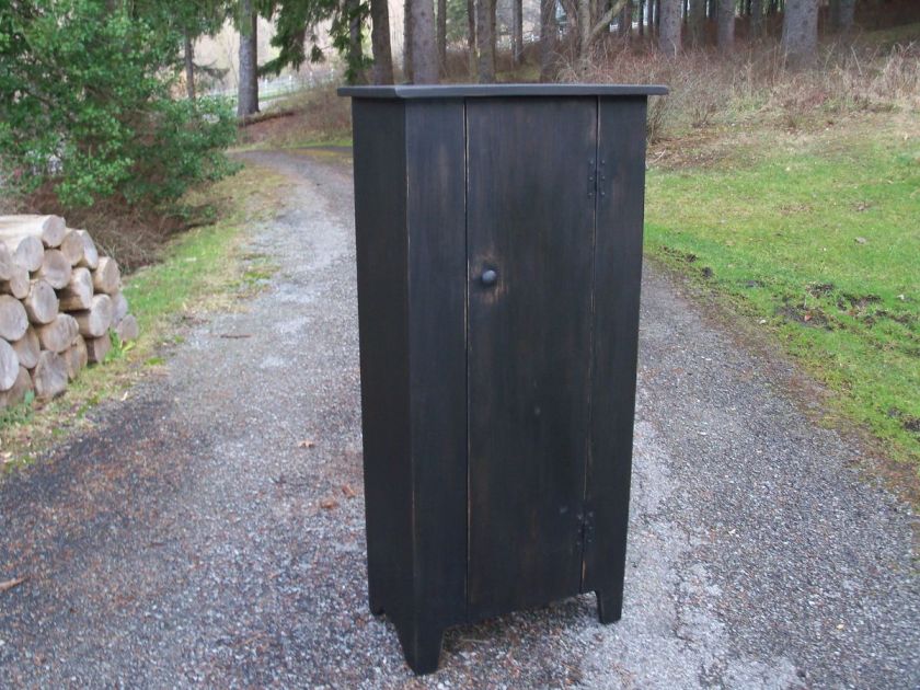 Primitive Handcrafted Country Cupboard  