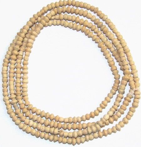 strands of old African Mali terra cotta excavated trade beads  