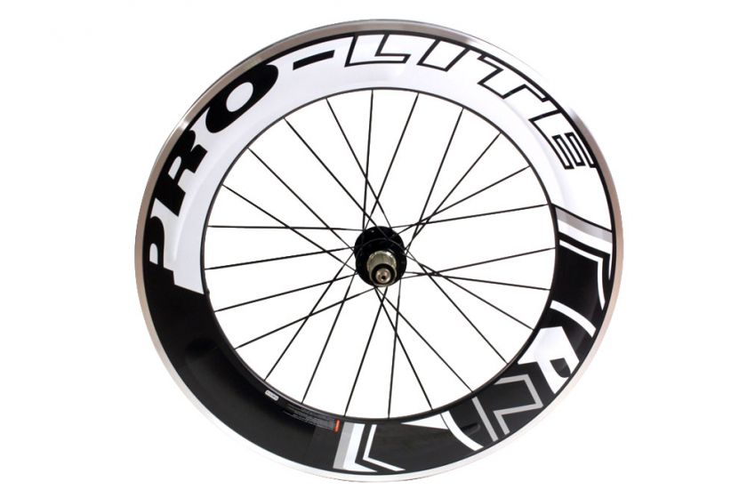 Pro Lite Vicenza 90mm Carbon Track Road Bike Rear Wheel Clincher Alloy 