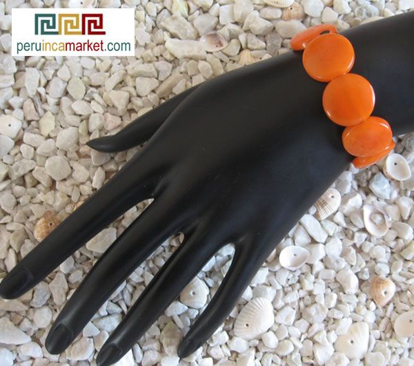 TAGUA NUT BRACELET  Rainforest VEGETABLE IVORY  